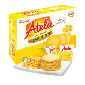 HALAL ISO ATELA galletas crujientes de maíz 342G caja de bolsita de sabor dulce salado embalaje producto FMCG Vietnam buen precio - Product Image 5