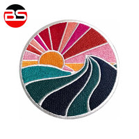 Offre Spéciale Nouveau Design Patch Brodé Adhésif Bordure Merrow Couleur Personnalisée Tissu Léger et Durable Prix Raisonnable Burhan