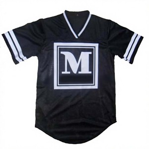 Maillots de football américain personnalisés unisexes respirants 100% polyester antibactériens écologiques imprimés streetwear avec patch brodé - Product Image 1