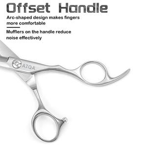 Tijeras de Peluquería Profesionales de Acero Inoxidable de Alta Calidad con Reposamanos Cómodo y Cuchilla Afilada - Product Image 4