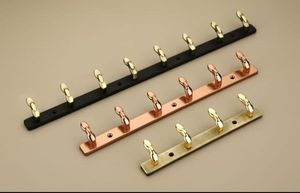 Colgador de pared de aleación de zinc al por mayor con 5 ganchos dobles, ecológico, duradero, fácil instalación, para hotel y villa, PVD - Product Image 6