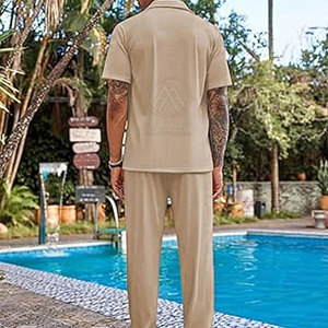 Top Selling Men Co-Ord Set Stylish Matching Outfit Custom Made Men Co-Ord Set Wholesale Supply - Product Image 3