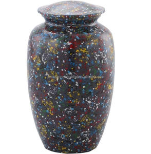 Urnes funéraires uniques en aluminium moderne, écologiques et de haute qualité pour les cendres humaines adultes, enterrées à domicile - Product Image 1