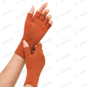 Manufacturer Wholesale Anti-UV Half Fingers <b>Moisturizing</b> Beauty <b>Gloves</b> Lightweight Custom Solid Color Manicure <b>Gloves</b> - Product Image 2