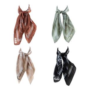 Custom Logo Sports Silk Bandana Multifunctional Face Cover Neck Gaiter UV Protection Breathable Headwear for Outdoor Hiking - Product Image 2