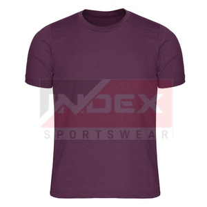 เสื้อยืดแขนสั้นผู้ชายสีส้ม คอโอ ทรงปกติ ผ้าฝ้ายเจอร์ซีย์ ระบายอากาศได้ดี ชุดกีฬาลำลอง โลโก้ด้านหน้า - Product Image 3