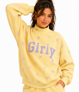 Sudadera Oversize de Cuello Alto para Mujer con Aplique de Guingán Personalizado, Bordado Casual y Logotipo, Proveedor OEM - Product Image 5