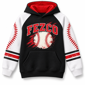 Chaqueta de Béisbol Unisex para Niños, Nueva Colección de Otoño, Estilo Deportivo Cómodo, con Estampado, Cierre de Cremallera, Capucha y Forro Polar, Impermeable - Product Image 2