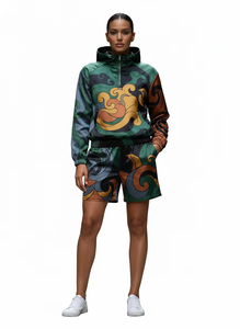 2026 Men Windbreaker Shorts Set Lightweight Nylon Streetwear <b>Tracksuit</b> Summer Outfit Casual Sportswear Two Piece Set Men - Product Image 6