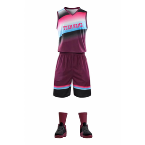 Uniforme de basketball sans manches personnalisé, respirant, imprimé, 100 % polyester, grande taille, antibactérien, séchage rapide, fabriqué en usine - Product Image 1