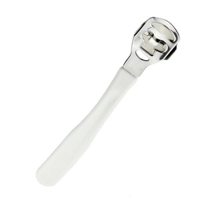 Coupe-callosités à manche en plastique blanc, tête en acier inoxydable allemand, outils d'élimination des callosités des pieds, qualité A+ - Product Image 2