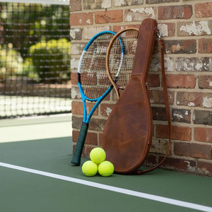 Bolsa de lujo para palas de pickleball, estuche de cuero con artesanía premium y almacenamiento deportivo organizado, en venta. - Product Image 6