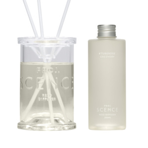 Diffuseur de parfum d'ambiance de luxe en verre en forme de colonne, coffret cadeau pour hôtels et hôtellerie - Parfum Tubéreuse et Verdure, 1 mois - Product Image 6