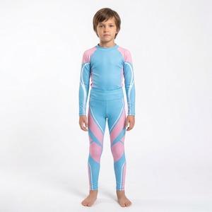 ชุดเสื้อรัดรูปแขนยาวสำหรับเด็ก MMA Rash Guard Spats ลายพิมพ์ซับลิเมชั่นภูเขา สำหรับเด็กผู้ชาย - Product Image 4