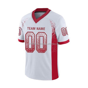 Camisetas de Fútbol para Hombre Adulto, 100% Poliéster, Transpirables, Manga Corta, Cuello en V, Logotipo Frontal - Product Image 3
