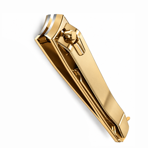 Cortaúñas de Lujo Dorado con Hoja Curva, Forma Plana, Punta Redondeada, Aleación de Zinc, Duradero, para Uso en Dedos, para Adultos - Product Image 2