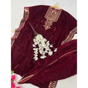 Robe de soirée modeste de créateur, look de soirée, kaftan et dhoti - Product Image 1