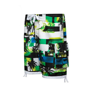 New Summer Solid Color Beachwear Wholesale <b>Trunk</b> <b>Men</b> Swim Shorts Canvas Fabric Casual Woven Swimming Shorts - Product Image 5