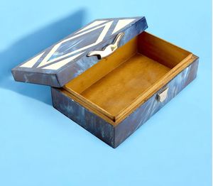 Elegant Modern Resin Handcrafted <b>Trinket</b> Jewellery <b>Box</b> Sleek Unique Pattern Ideal Storage Solution For Jewelry And Accessories - Product Image 4
