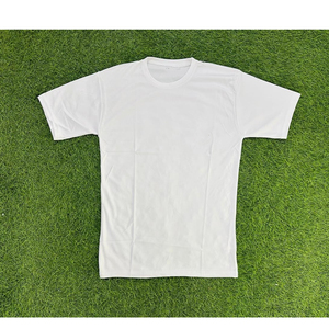 T-shirt homme col rond uni personnalisé de qualité supérieure, vente en gros, 100% coton, blanc cassé crème, manches courtes, pour impression - Product Image 6