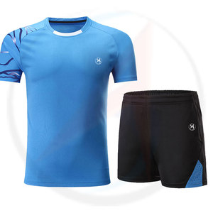 Uniforme de Tenis de Manga Corta para Hombre Adulto, de Alta Calidad, Transpirable, Ecológico, de Secado Rápido, con Serigrafía, Logotipo de Equipo Personalizado, 100% - Product Image 1