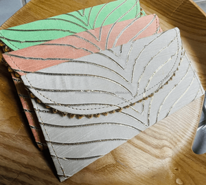 Bolsos de Mano de Seda Cruda Vintage Multicolor con Trabajo Zari Gota, Sobres Corporativos con Cierre para Bodas, Festivales e Invitados - Product Image 4