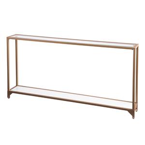Mesa de Sofá Moderna Minimalista de Hierro con Acabado en Latón LED, Soporte de Exhibición Rectangular con Marco Metálico para Sala de Estar y Uso en Hoteles - Product Image 5