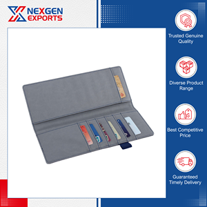 Funda para Libreta de Cheques Multifuncional de Cuero PU de Estilo Único y Calidad Estándar, Muy Solicitada, con Opción de Logotipo Personalizado al por Mayor - Product Image 4