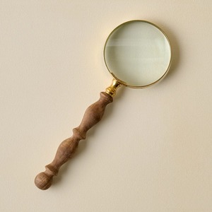 Premium Round Metal Magnifying <b>Glass</b> For Antique Collecting <b>Reading</b> Fine Print And Examining Valuable Items - Product Image 1