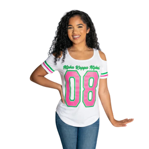 T-shirt décontracté pour femme en coton premium avec épaules dénudées et motifs graphiques imprimés - Product Image 3