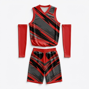 Conjunto de Camiseta y Pantalones Cortos Deportivos de Baloncesto para Hombre, Ropa Deportiva Transpirable, Impresión Personalizada, Servicio OEM, Uniformes de Baloncesto - Product Image 1