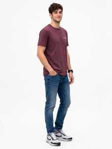 เสื้อยืดคอกลมแขนสั้นสีแดงเลือดหมูสำหรับผู้ชาย ทรงปกติ สวมใส่สบาย พิมพ์ลาย ผ้าฝ้าย 100% น้ำหนัก 300 กรัม เป็นมิตรกับสิ่งแวดล้อม พิมพ์ลายด้านหน้า - Product Image 5