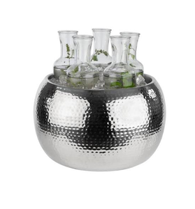 Enfriador de Acero Inoxidable Pulido y Martillado Personalizado, Sostenible, de 5L de Capacidad, para Bar, Hotel, Decorativo, para Vino, Cerveza, Whisky, Regalos - Product Image 2