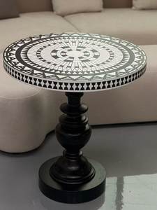 Tabouret au design attrayant en os incrusté, style moderne, taille personnalisée, en os pour œuvres d'art, pour la maison, l'hôtel, le bureau, le salon, la salle à manger - Product Image 4