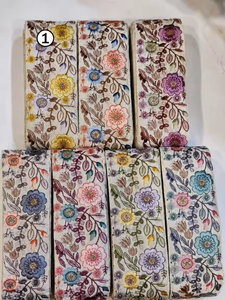 Diseño 2026, Adornos de Encaje Bordado 100% Algodón con Lentejuelas Hechas a Mano para Vestidos, Bolsos de Boda y Regalos - Product Image 4