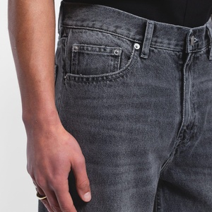 Jeans de Mezclilla para Hombre, Corte Holgado, Pierna Recta, Cintura Media, Elásticos, Transpirables, de Algodón, Estilo Punk, Vintage, Hip Hop, OEM, al por Mayor - Product Image 5