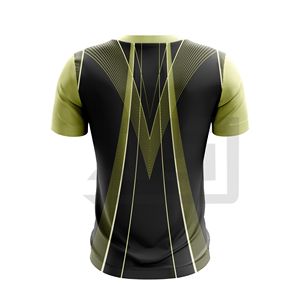 Camiseta Deportiva 100% Algodón Transpirable Antibacteriana de Secado Rápido con Cuello en V y Manga Corta Unisex Personalizable con Nombre de Equipo para Deportes - Product Image 3