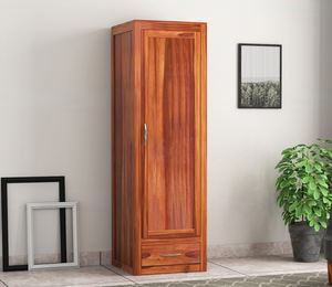 Armario Moderno Industrial de Madera con Acabado Miel, Armario Horizontal de Una Puerta para Sala de Estar, Dormitorio u Oficina - Product Image 1