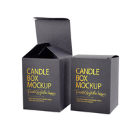Boîte à bougies en papier recyclable de luxe avec impression de logo personnalisé, boîtes pliantes en carton pour bougies