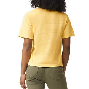 Camiseta Holgada para Mujer, Corte Cuadrado, Calidad Premium, MOQ Bajo, Algodón, Tejido Transpirable, Ropa Casual - Product Image 5