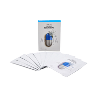 Masker Wajah Herbal Pencerah Melembapkan Dalam 10pcs/PAK Aqua Mask Asam Hialuronat Niacinamide Vitamin C Ukuran Perjalanan Semua Jenis Kulit