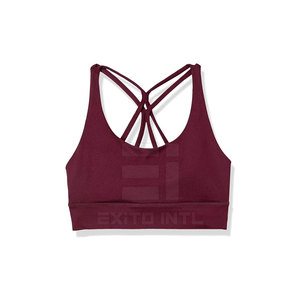 High Quality Breathable Women's Fitness Sports <b>Bra</b> Custom Made Pakistan Spandex/Nylon Light Support Gym Wear - Product Image 1