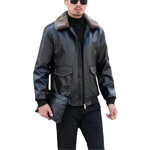 Chaqueta de Cuero de Alta Calidad con Diseño Resistente al Viento y Exportación Directa de Fábrica al Por Mayor - Product Image 2