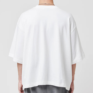 T-shirt blanc surdimensionné de haute qualité pour hommes, coupe ample, en coton, vêtements décontractés, Naimat Abbas Industries - Product Image 3