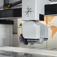 Scie à pont CNC ATC automatique avec PLC pour le changement d'outils, machine multifonctionnelle pour la découpe, le fraisage et le polissage du marbre et du granit, pour la fabrication de comptoirs
