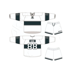 Ensemble de tenue de hockey personnalisé de haute qualité, imprimé par sublimation, en tissu respirant et léger, double face, sur mesure - Product Image 4