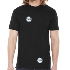 Camiseta Negra de Manga Corta, Mezcla Triple, Precio al por Mayor, Fabricante de Camisetas - Product Image 1