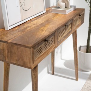 ตู้คอนโซล 3 ลิ้นชัก รุ่นวานดานา ลูนาริส อาริสต้า ราตัน 162V ดีไซน์เฟอร์นิเจอร์ตกแต่งสไตล์โมเดิร์น ทำจากหวายธรรมชาติ - Product Image 6