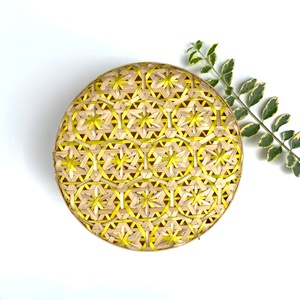 Round storage <b>boxes</b> cookie <b>macaron</b> container stylish bamboo weaved box high quality wholesale - Product Image 2