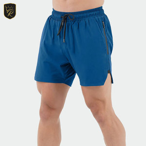 Shorts pour hommes, athlétiques, pour la salle de sport, la remise en forme, la course à pied, le sport, 100% coton, solides, doux, respirants, légers, décontractés, pour l'été, pour l'extérieur - Product Image 1